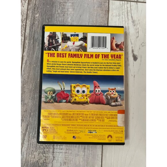 The Spongebob Movie: Sponge Out Of Water DVD Kid's Movie - Picture 4 of 5